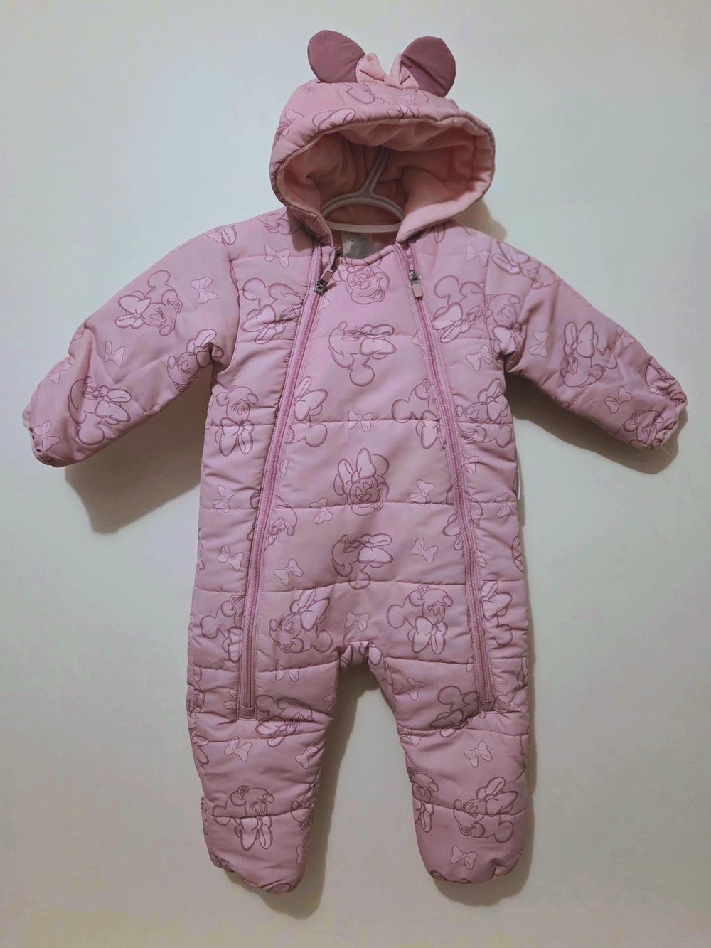 Disney Minnie Quilted Hooded Bunting Suit (One-Piece)